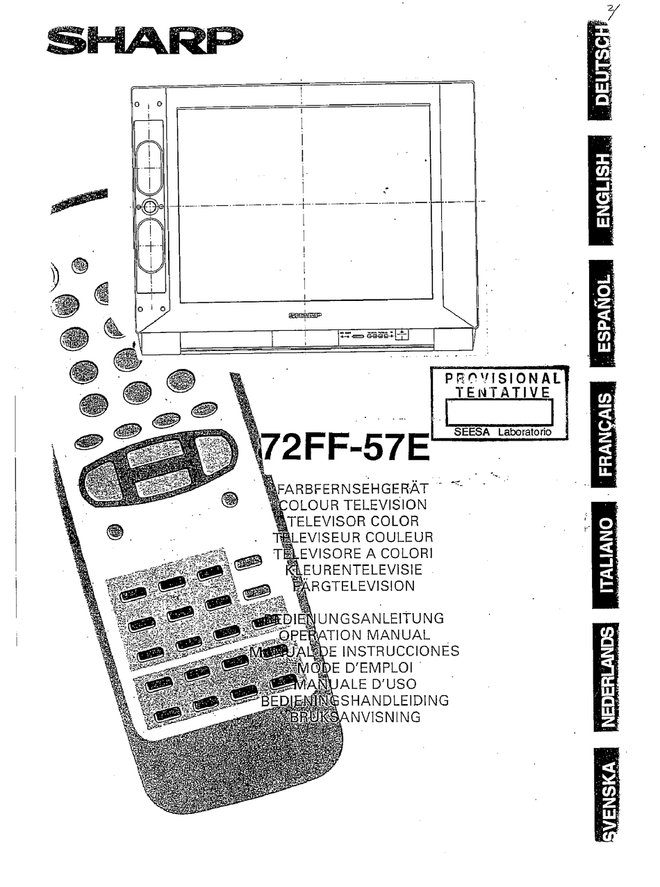 SHARP 72FF57E OPERATION MANUAL Pdf Download ManualsLib