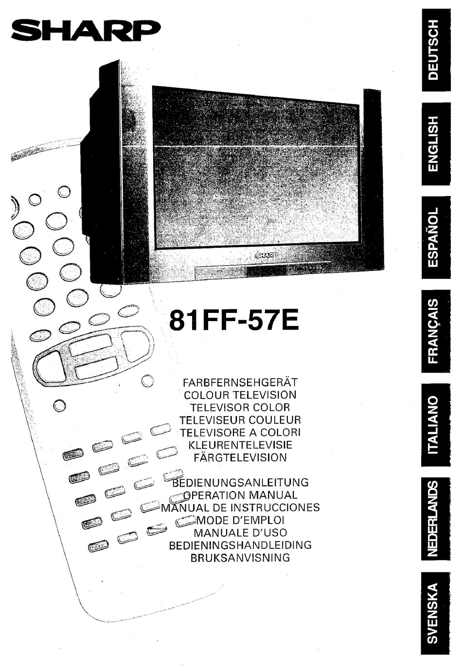 SHARP 81FF57E OPERATION MANUAL Pdf Download ManualsLib