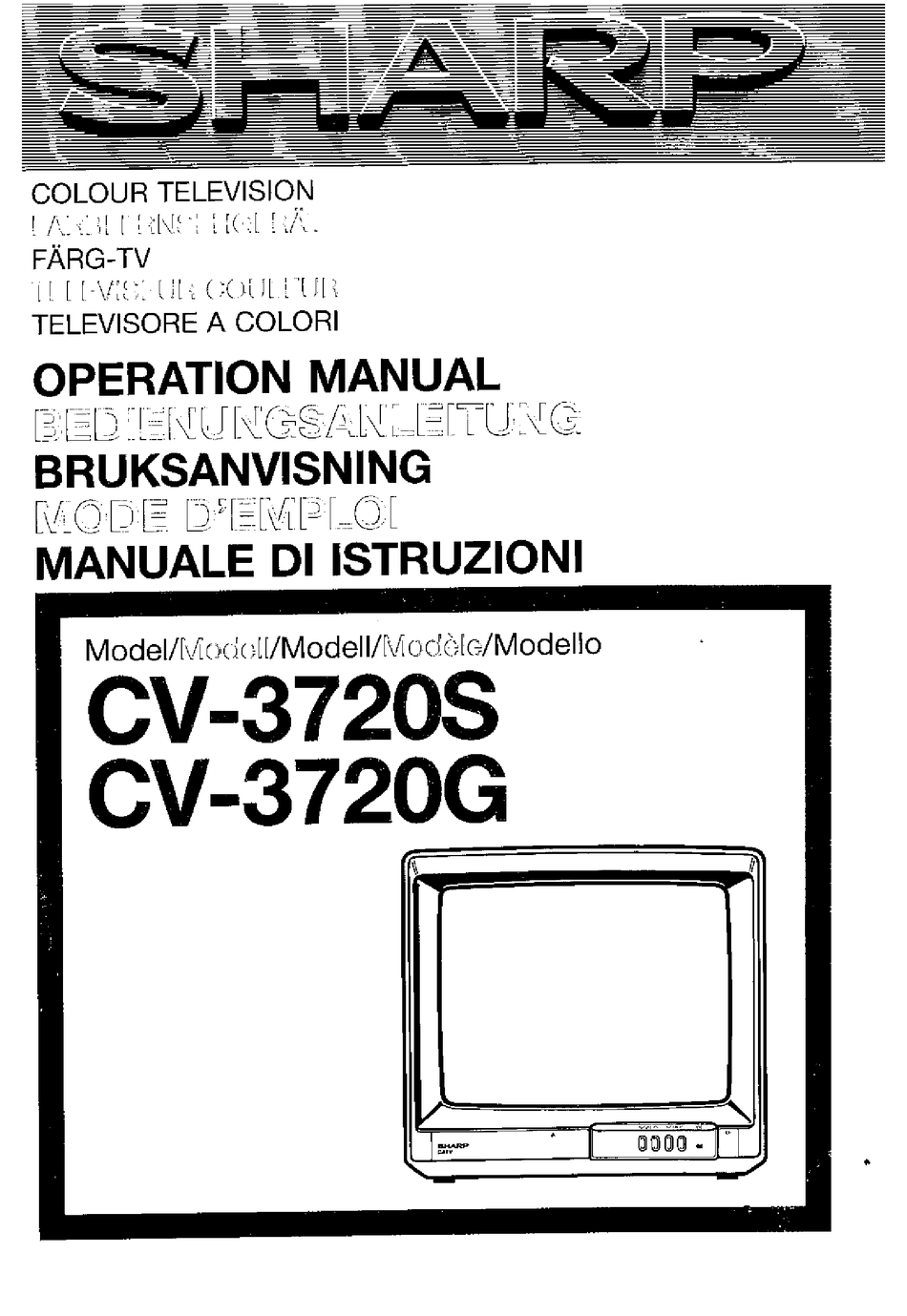 Sharp Cv10nh Manual