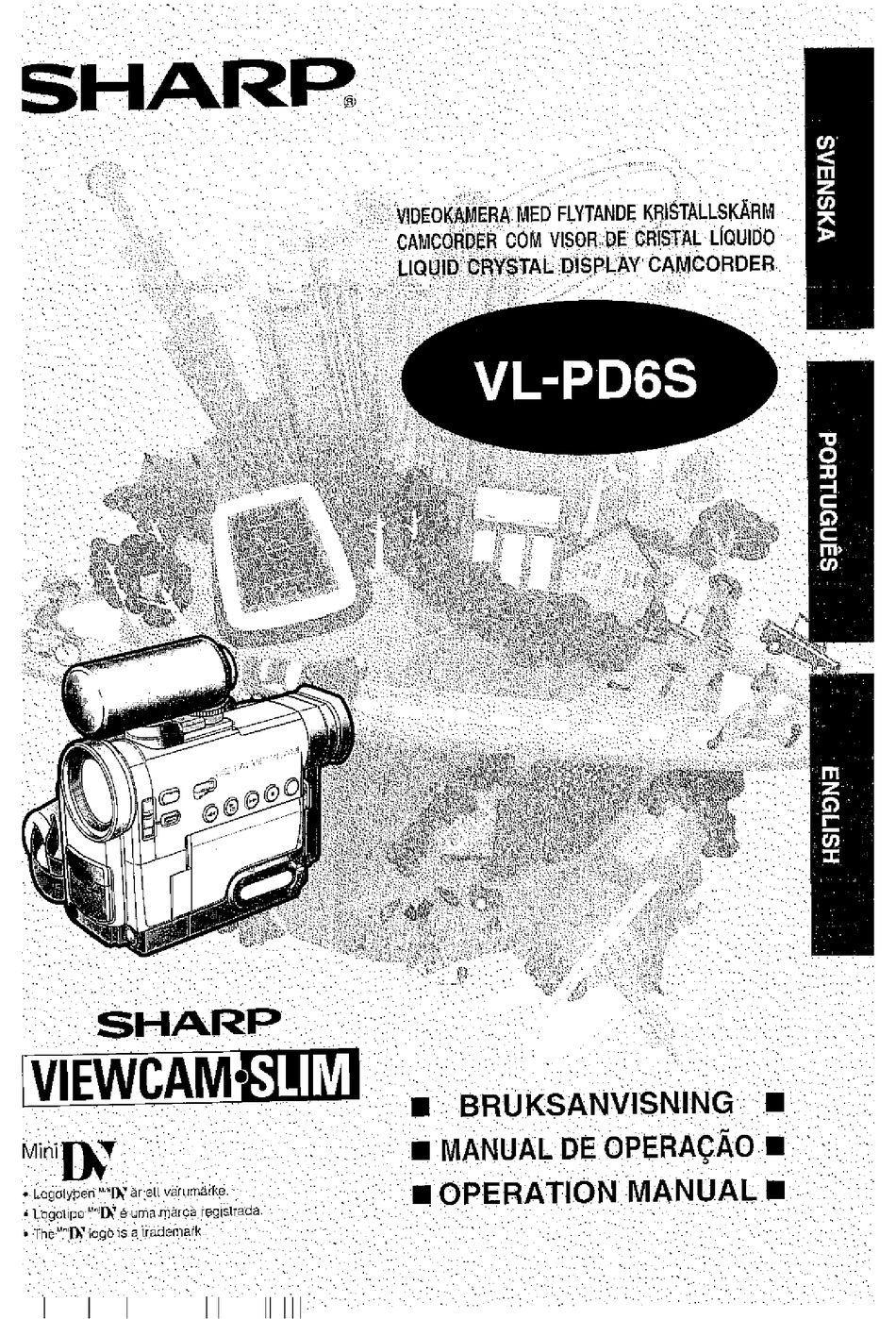 SHARP VIEWCAM SLIM VLPD6S OPERATION MANUAL Pdf Download ManualsLib