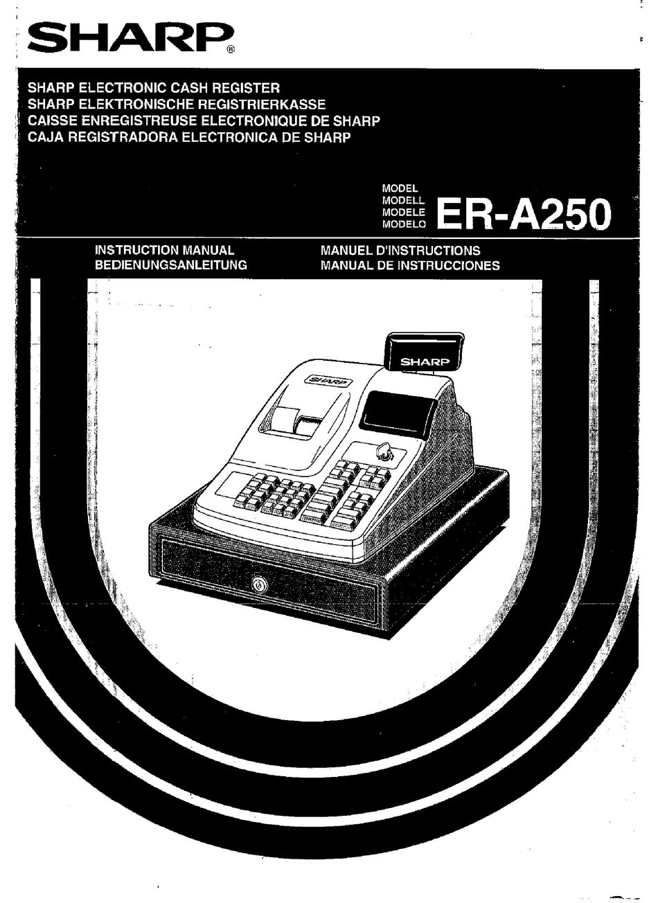 SHARP ER-A250 INSTRUCTION MANUAL Pdf Download | ManualsLib