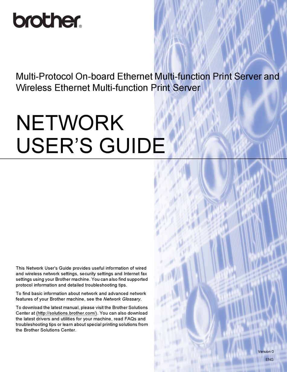 BROTHER MFC-J6510DW NETWORK USER'S Pdf Download |