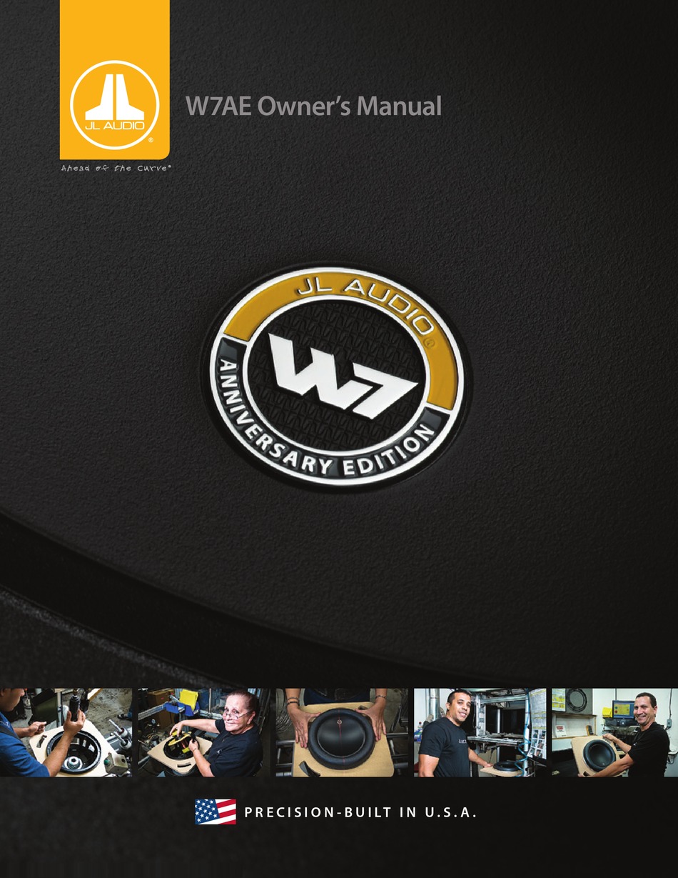 Jl Audio 10w7ae Owner S Manual Pdf Download Manualslib