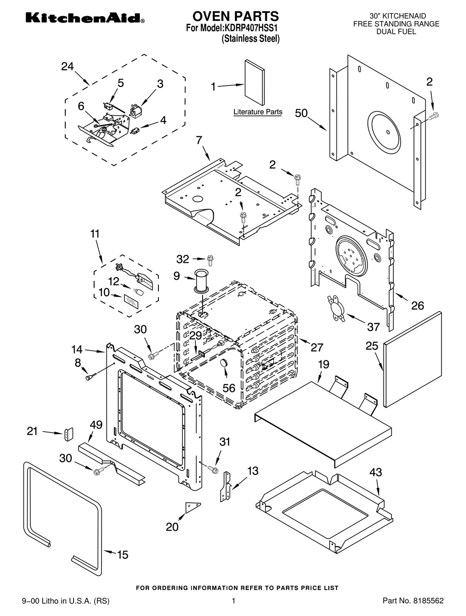 KITCHENAID KDRP407HSS1 PARTS LIST Pdf Download ManualsLib   Kitchenaid Kdrp407hss1 