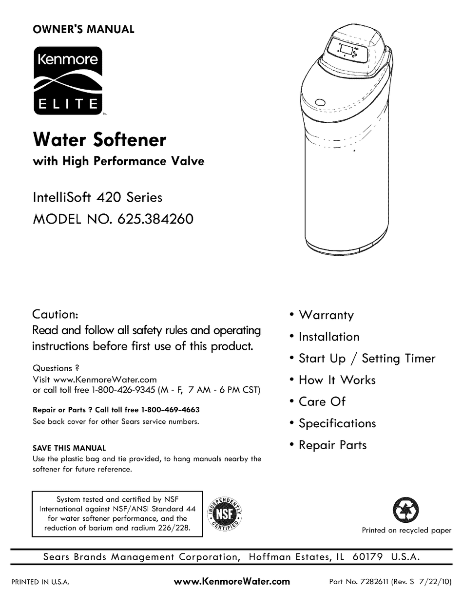 KENMORE INTELLISOFT 420 SERIES OWNER'S MANUAL Pdf Download ManualsLib