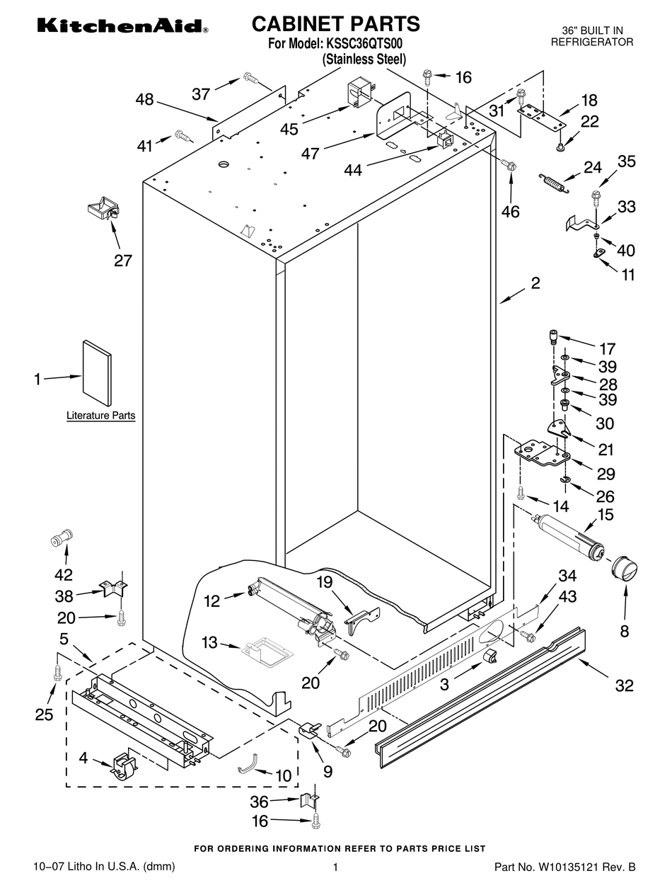 KITCHENAID KSSC36QTS00 PARTS LIST Pdf Download ManualsLib   Kitchenaid Kssc36qts00 