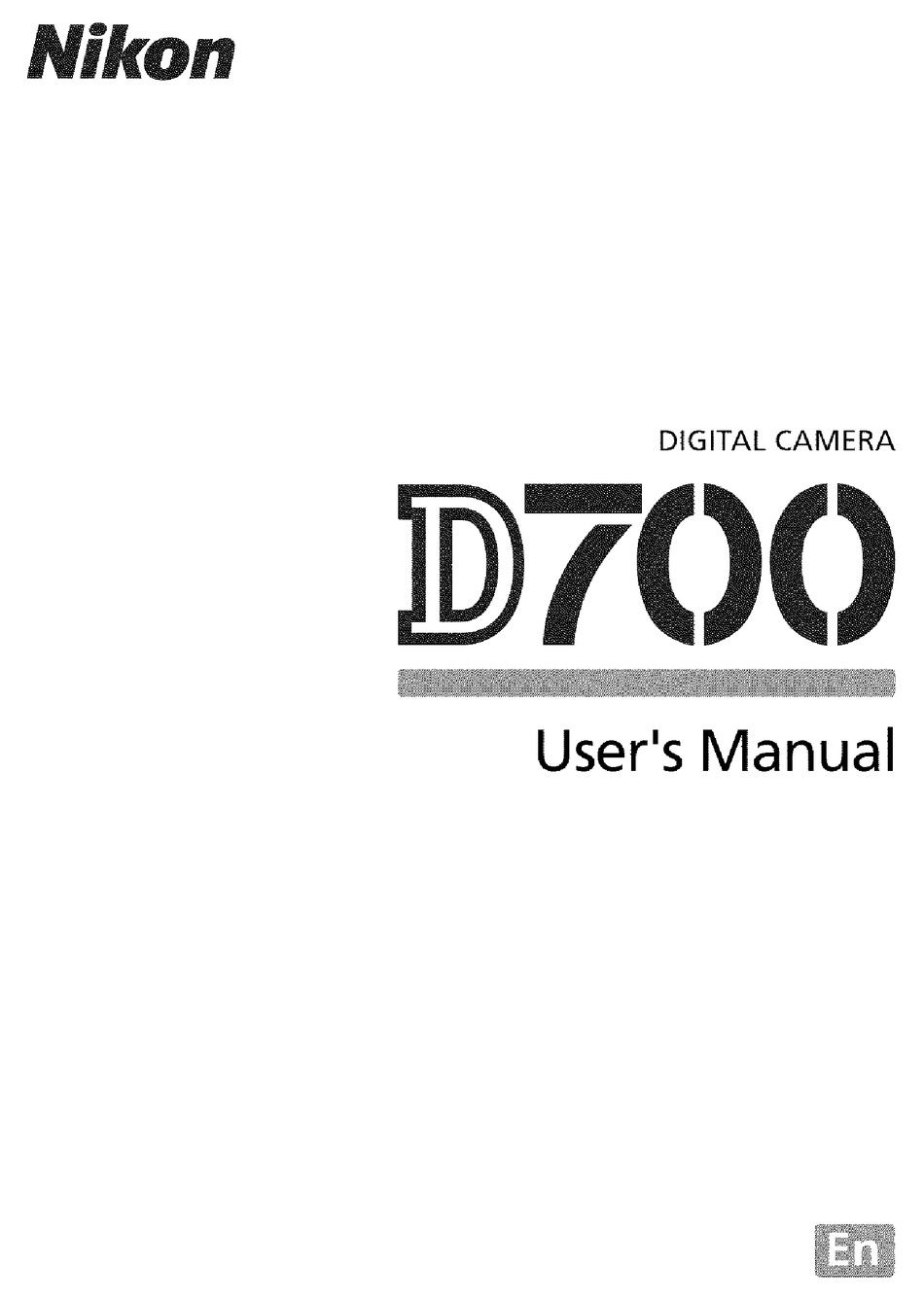 NIKON D700 USER MANUAL Pdf Download | ManualsLib