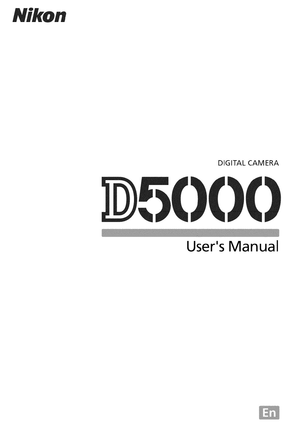 NIKON D5000 USER MANUAL Pdf Download | ManualsLib