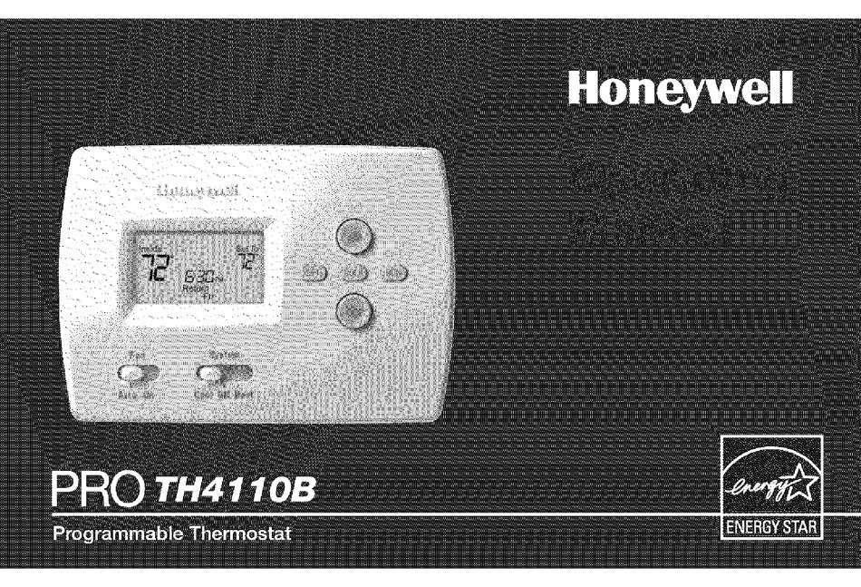 Honeywell Pro Th4110b Owner S Manual Pdf Download Manualslib