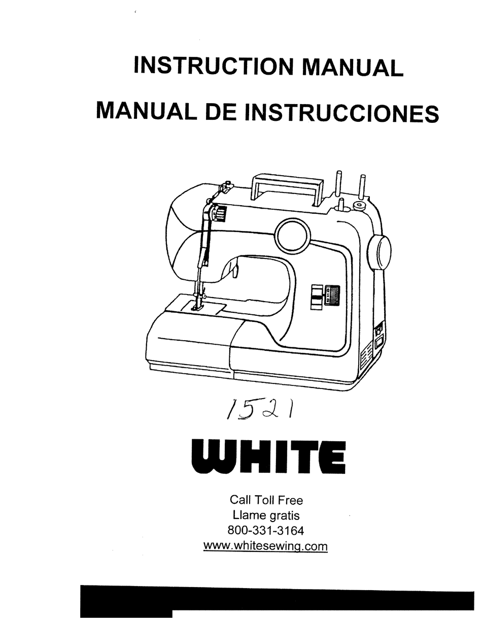 WHITE 1521 INSTRUCTION MANUAL Pdf Download