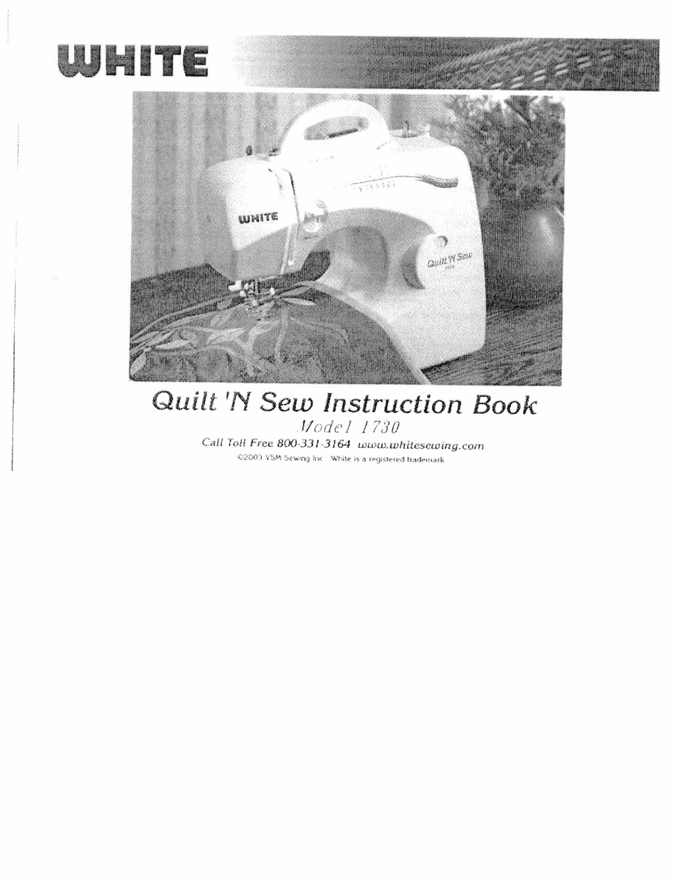 White 2037 Sewing Machine Instruction Manual - Printed