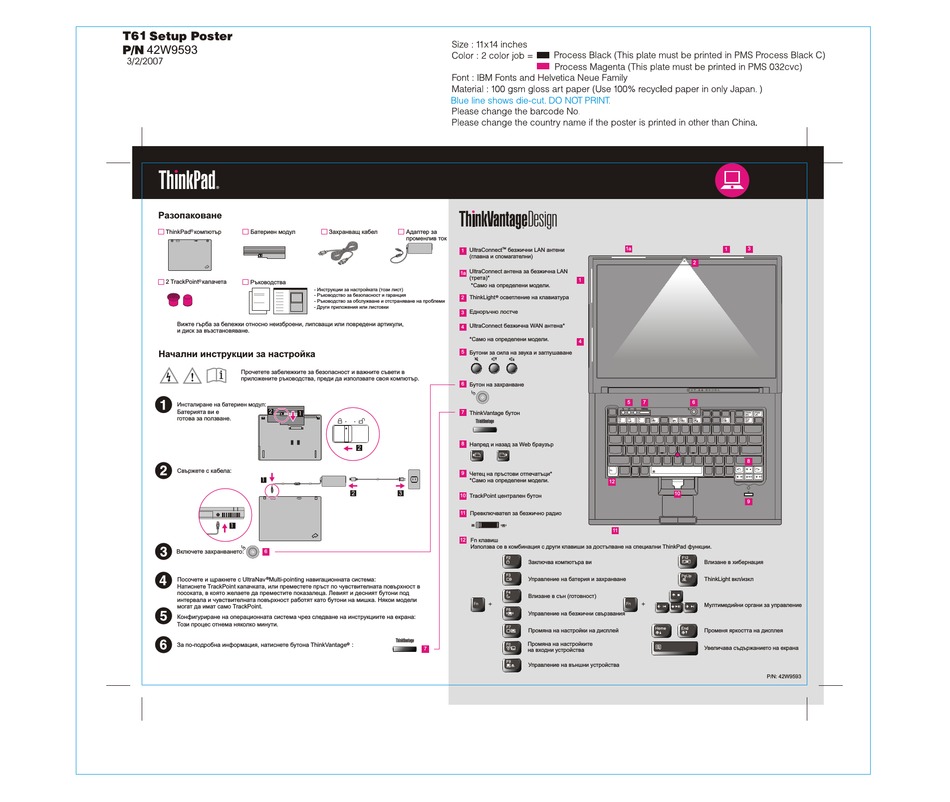 LENOVO THINKPAD T61 Pdf Download  ManualsLib