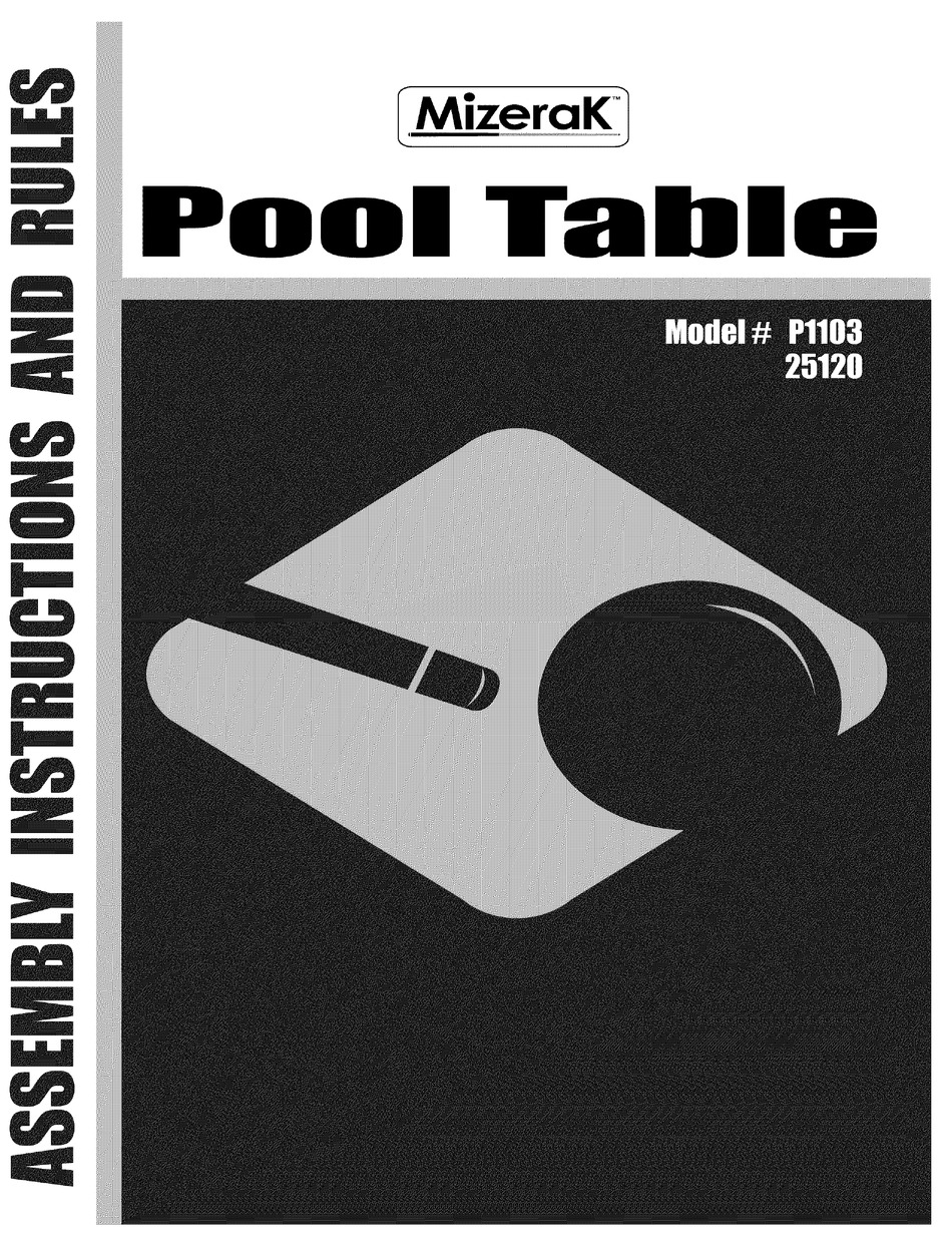 ESCALADE MIZERAK 25120 ASSEMBLY INSTRUCTIONS AND RULES Pdf Download