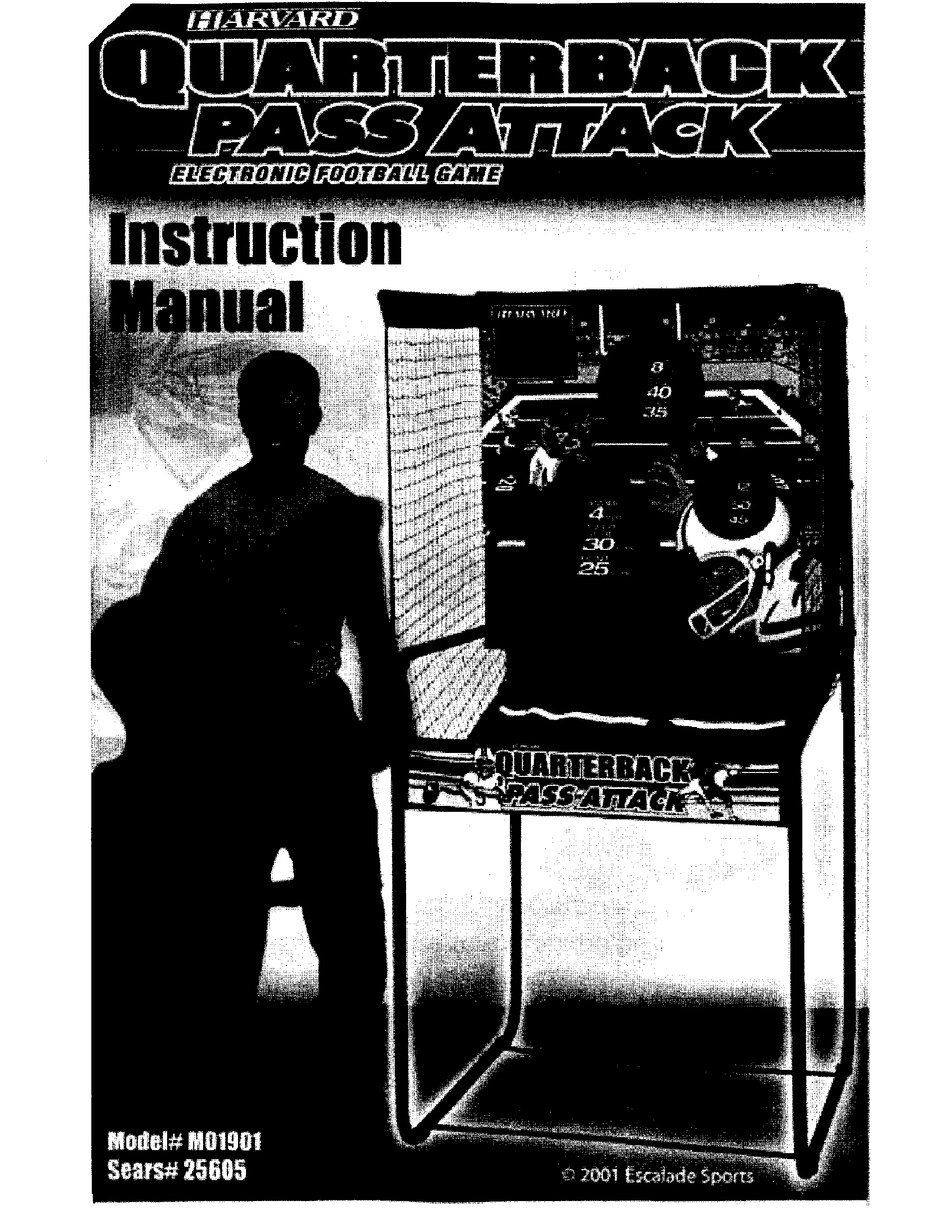 ESCALADE QUARTERBACK PASS ATTACK M01901 INSTRUCTION MANUAL Pdf Download