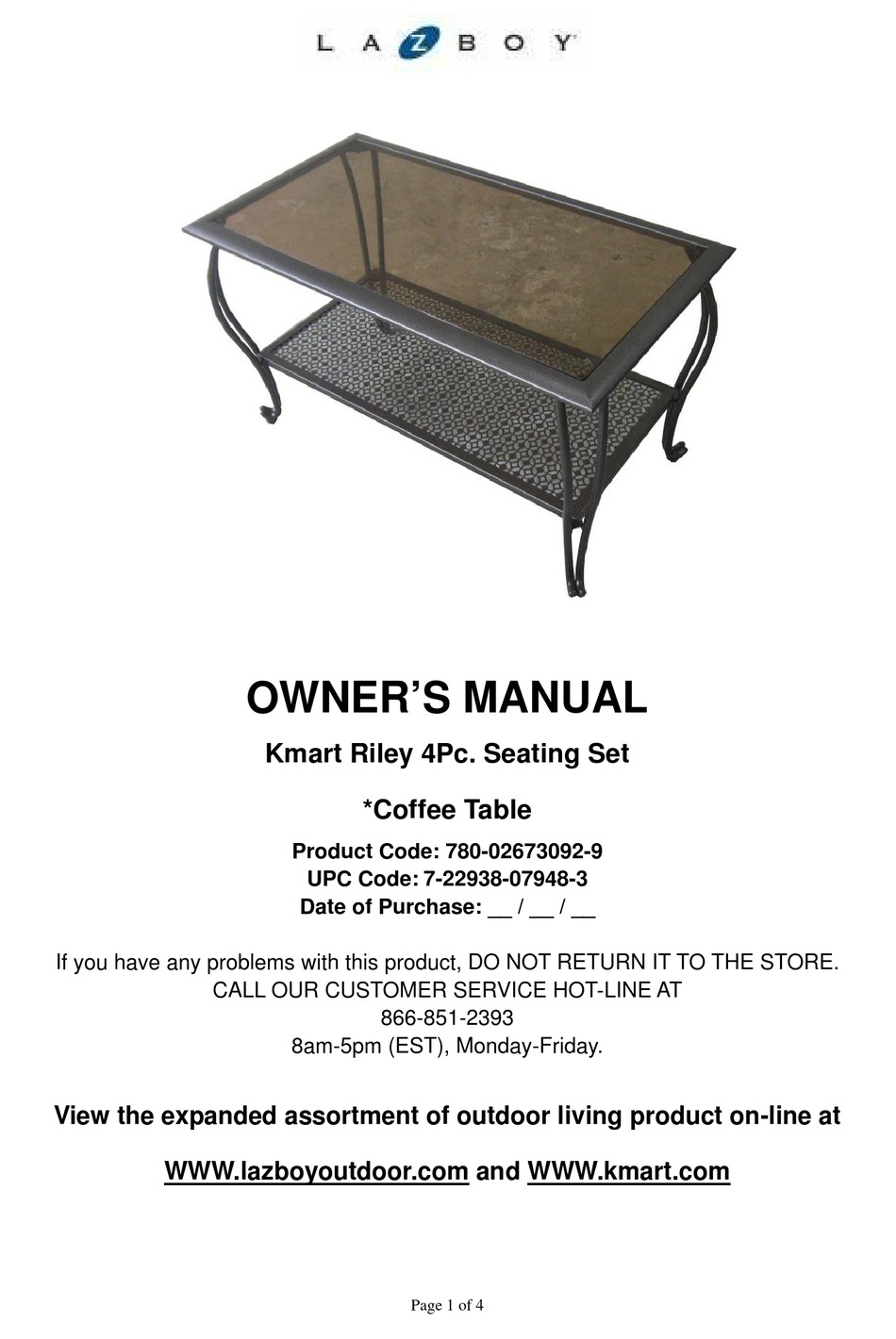 LAZBOY SC176NSF/4 OWNER'S MANUAL Pdf Download ManualsLib