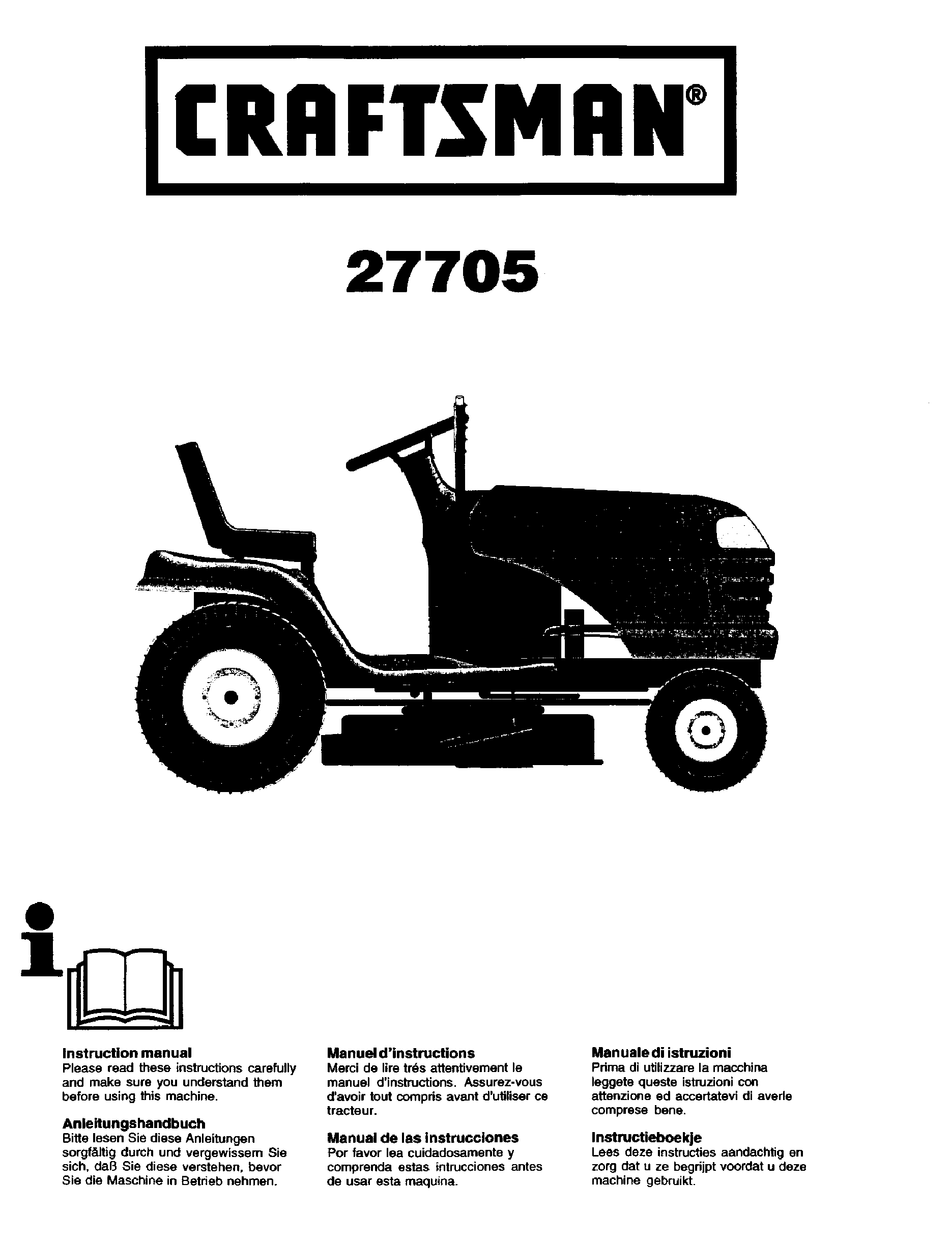 CRAFTSMAN 27705 INSTRUCTION MANUAL Pdf Download | ManualsLib