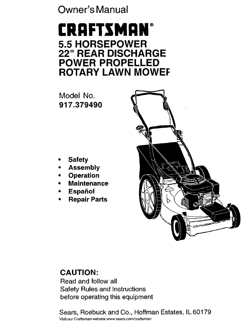 CRAFTSMAN 917.379490 OWNER'S MANUAL Pdf Download | ManualsLib