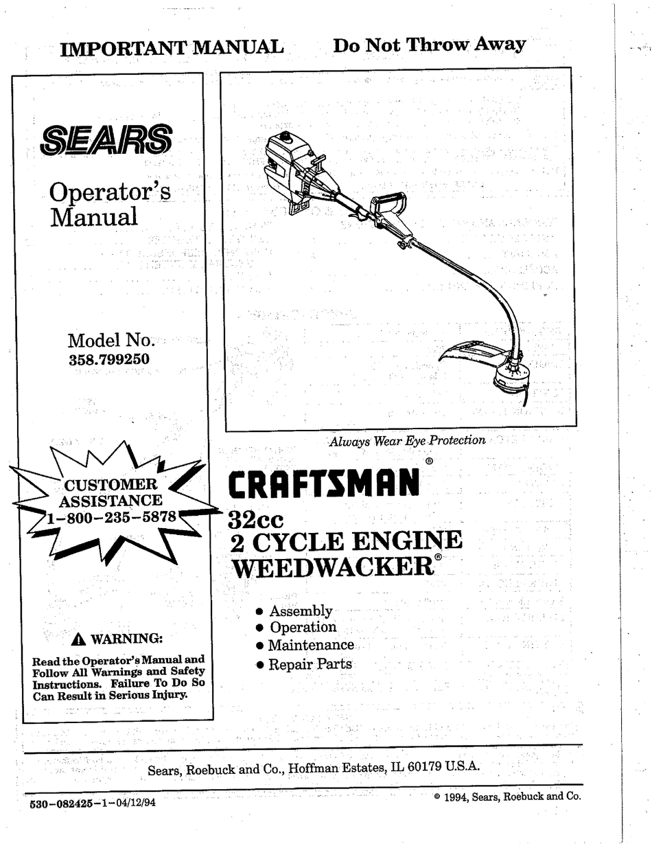 Craftsman Trimmer Manual