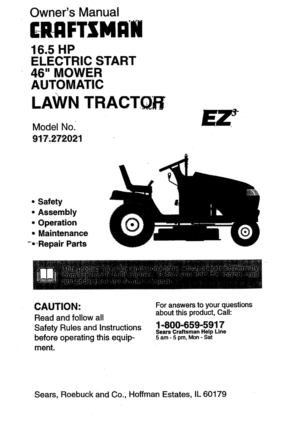 Craftsman ez3 lawn discount mower