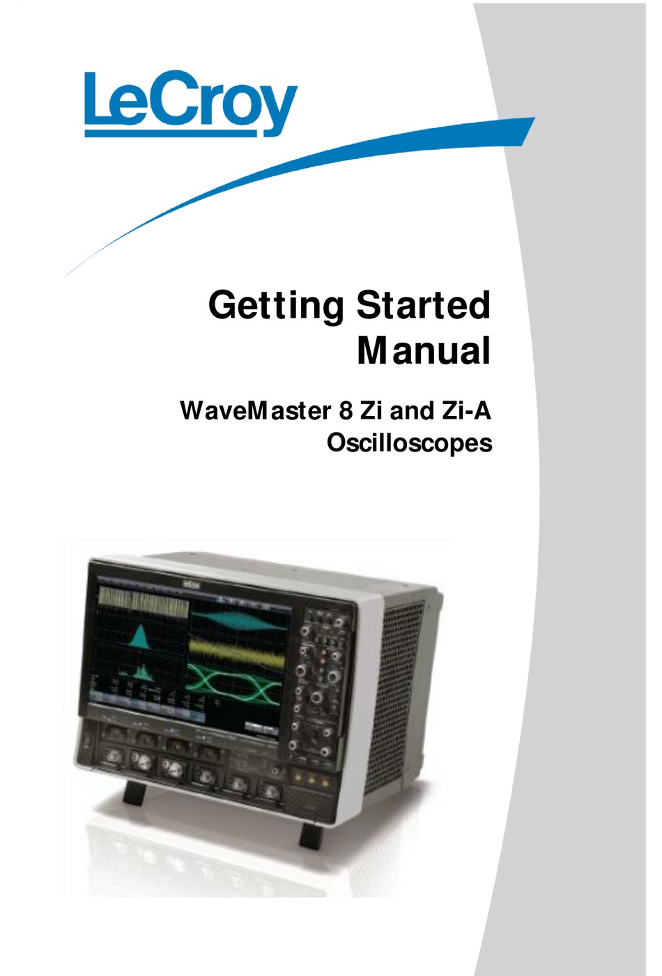 LECROY WAVEMASTER 8 ZI GETTING STARTED MANUAL Pdf Download | ManualsLib