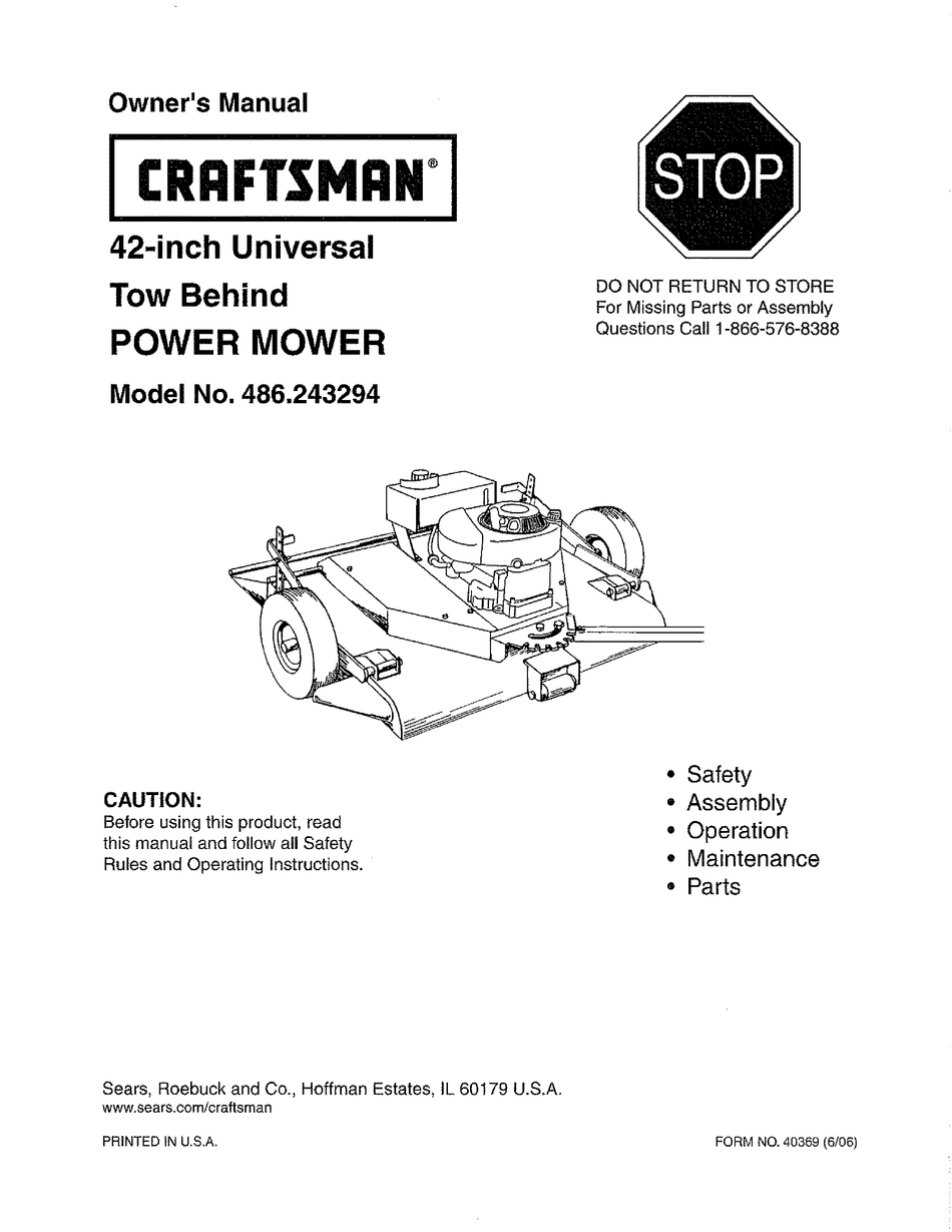 Craftsman reel mower online parts