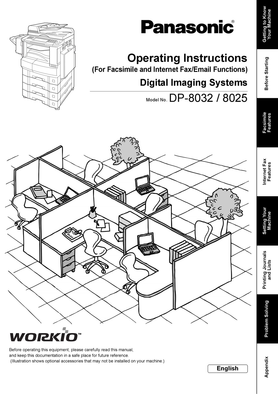 PANASONIC DP-8025 OPERATING INSTRUCTIONS MANUAL Pdf Download | ManualsLib