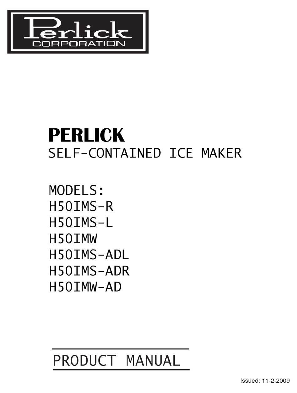 perlick ice maker h50imw