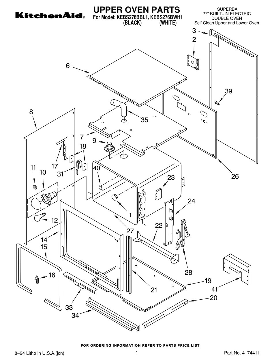 KITCHENAID SUPERBA KEBS276BBL1 PARTS LIST Pdf Download ManualsLib