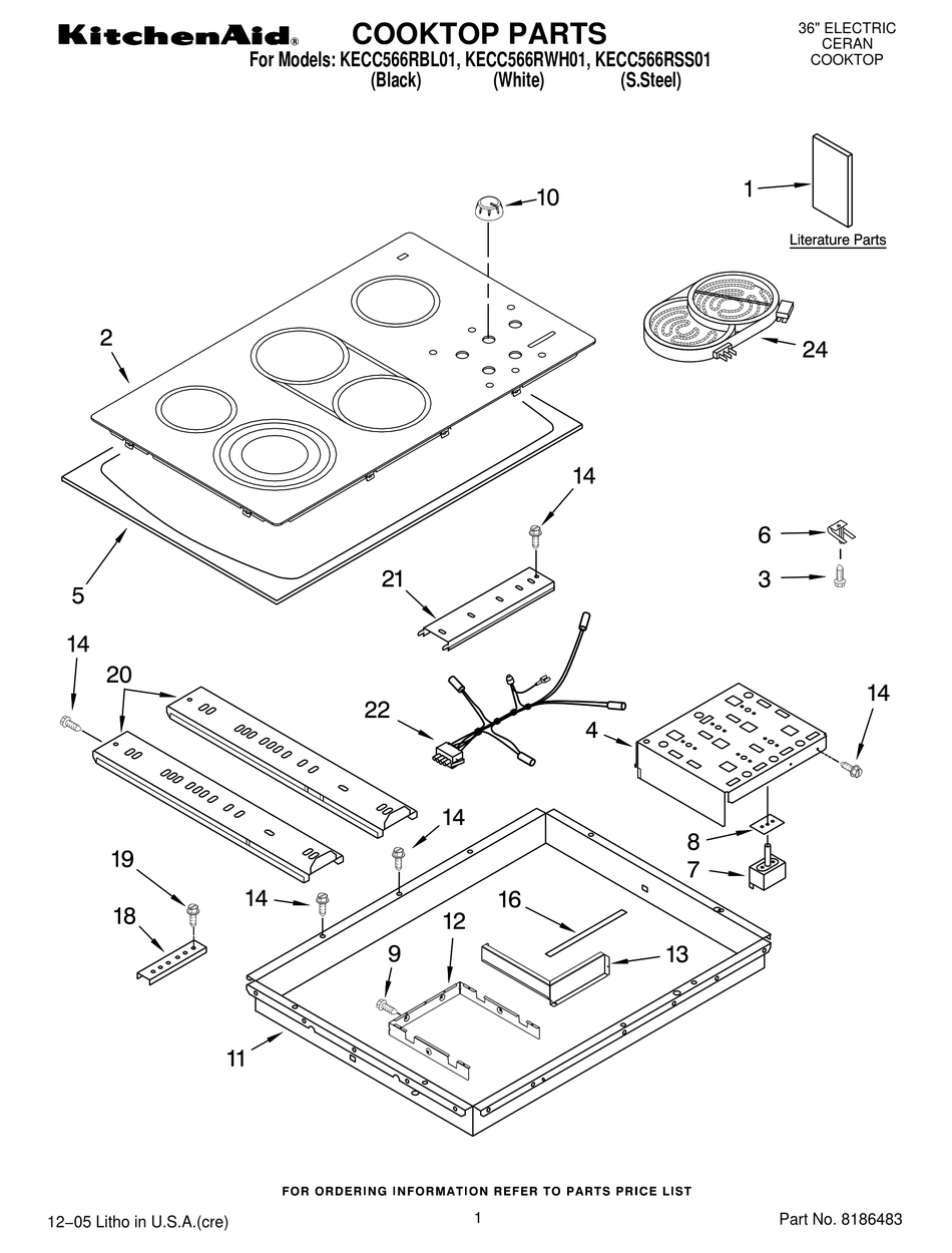 KITCHENAID KECC566RBL01 PARTS LIST Pdf Download ManualsLib