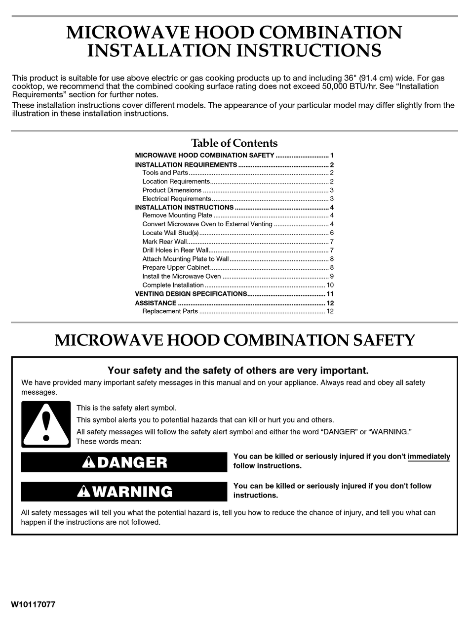 KITCHENAID KHMS2056SBL0 INSTALLATION INSTRUCTIONS MANUAL Pdf Download   Kitchenaid Khms2056sbl0 