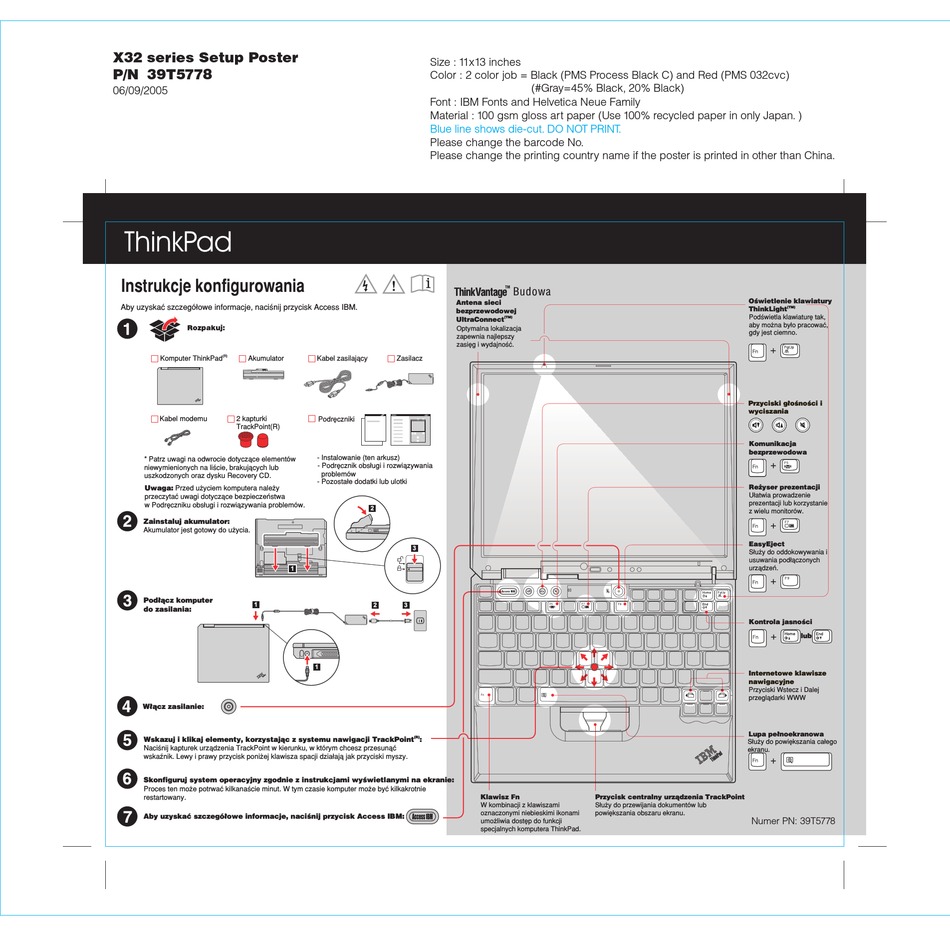 LENOVO THINKPAD X32 SETUP MANUAL Pdf Download  ManualsLib