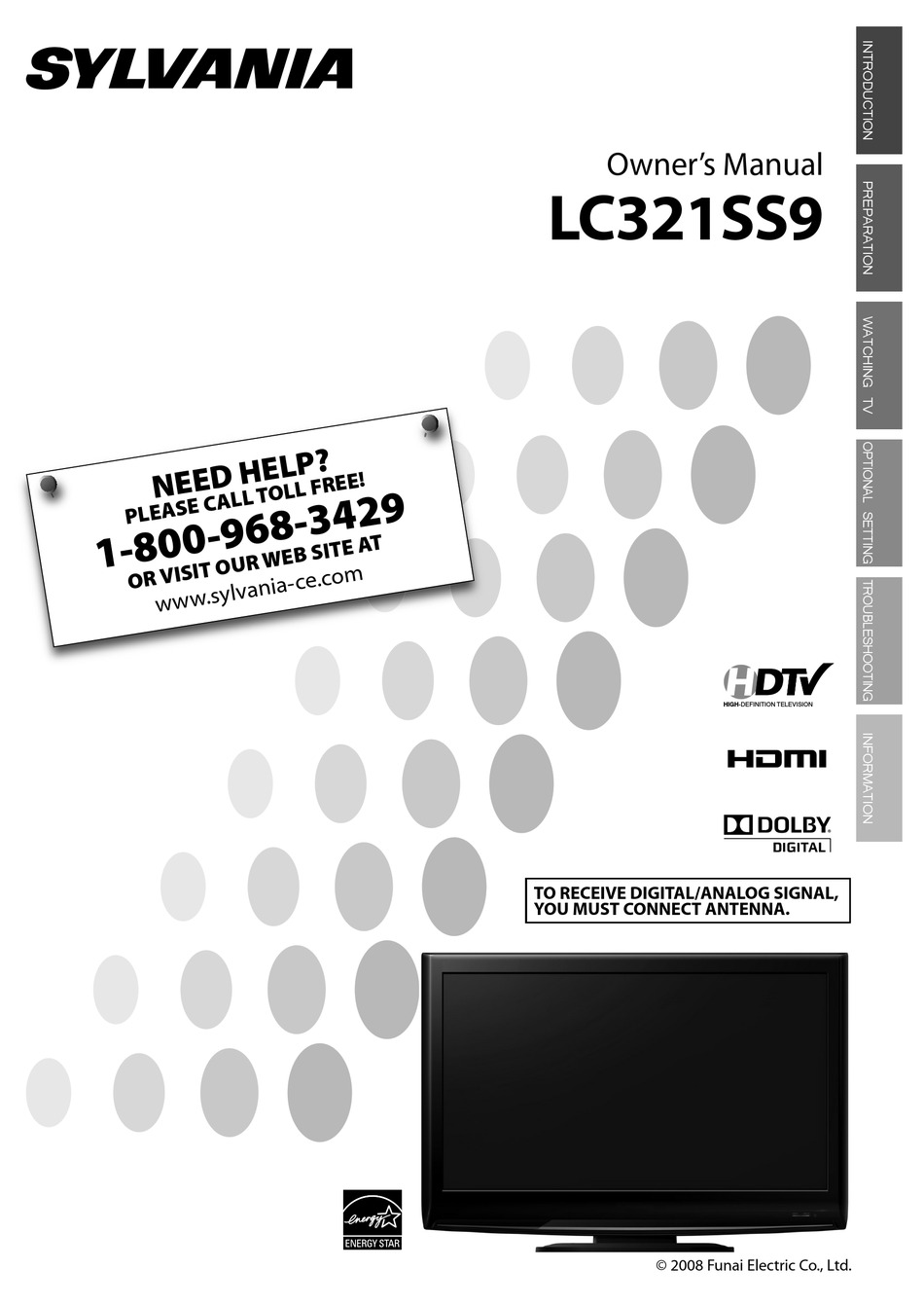 SYLVANIA LC321SS9 OWNER'S MANUAL Pdf Download | ManualsLib