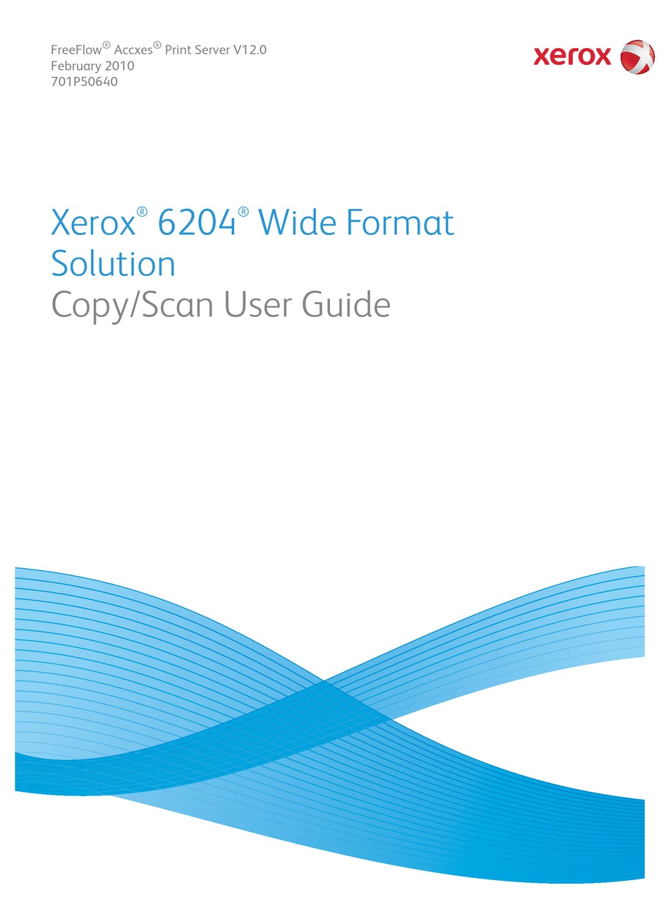 XEROX 6204 WIDE FORMAT SOLUTION USER MANUAL Pdf Download ManualsLib
