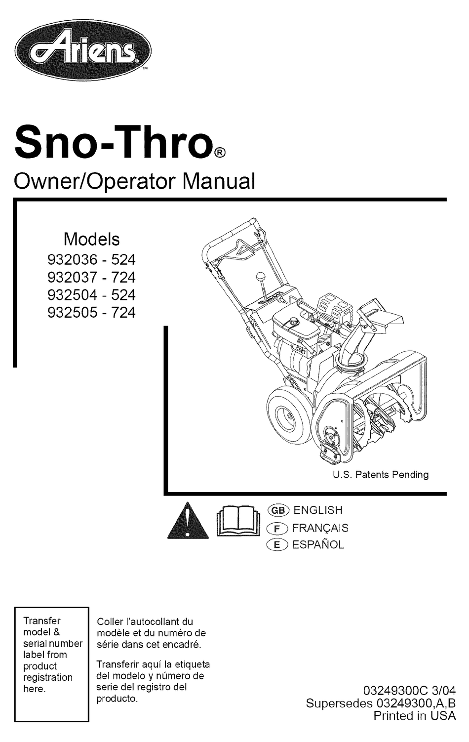 ariens-sno-thro-932036-524-owner-s-manual-pdf-download-manualslib