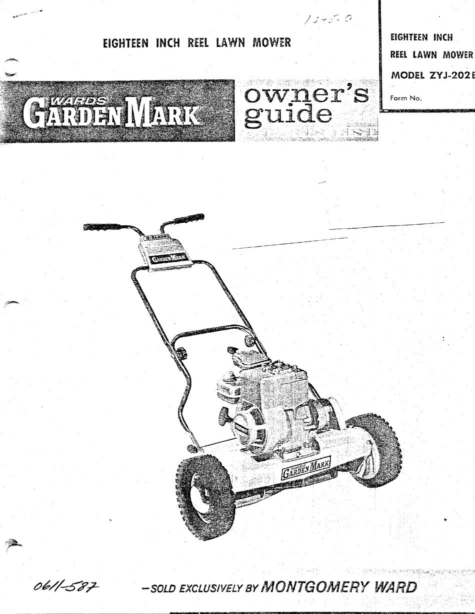 Montgomery ward reel discount mower