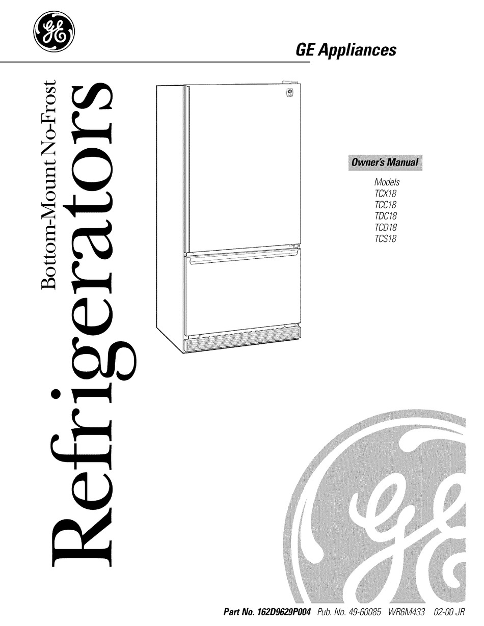 GE TCX18 OWNER'S MANUAL Pdf Download ManualsLib