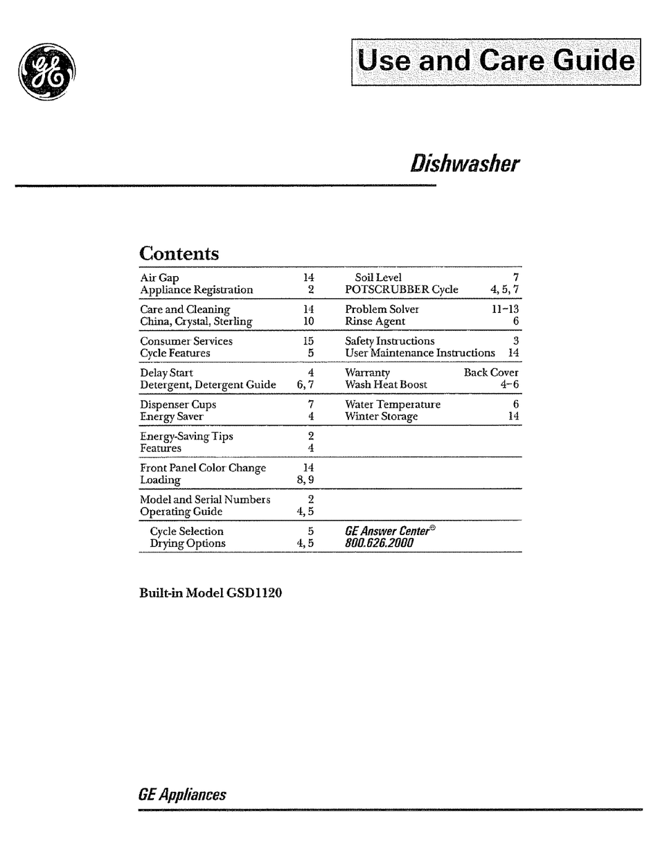 How To Drain Ge Potscrubber Dishwasher