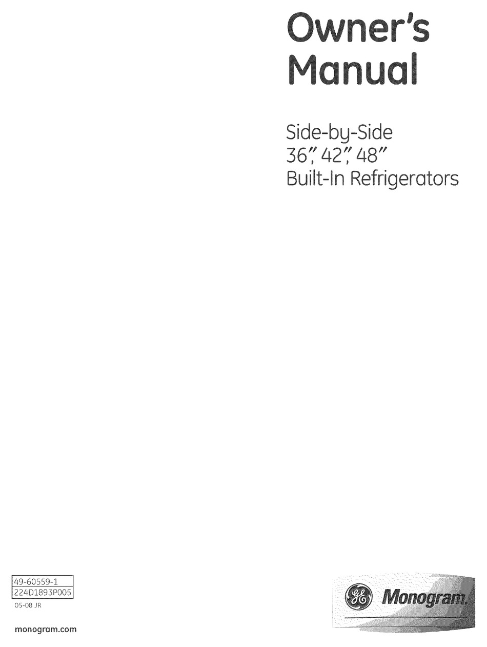 GE MONOGRAM ZISP420DXSS OWNER'S MANUAL Pdf Download | ManualsLib