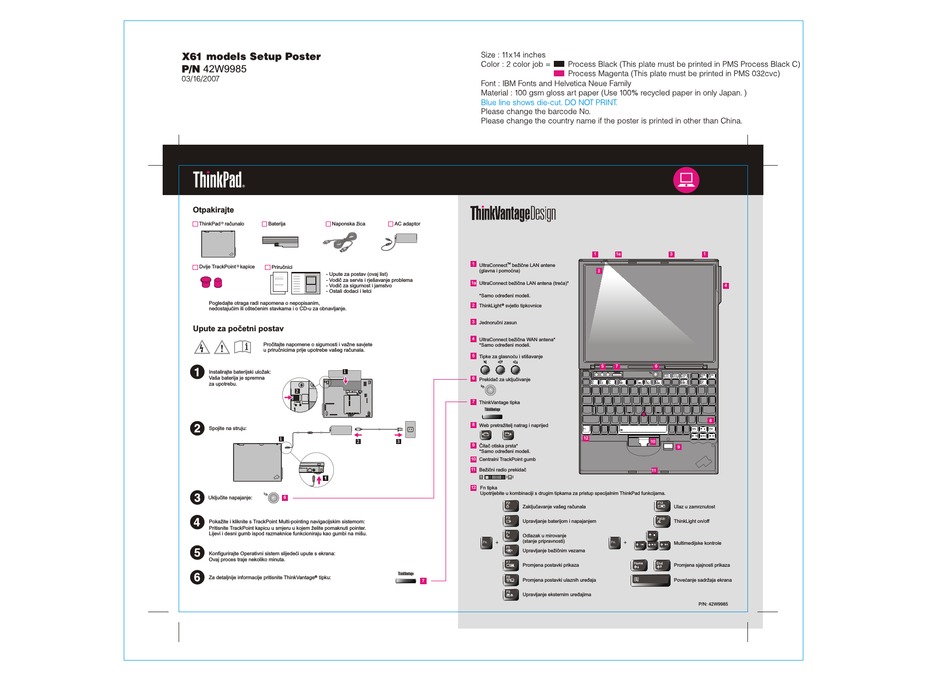 LENOVO THINKPAD X61S SETUP MANUAL Pdf Download  ManualsLib