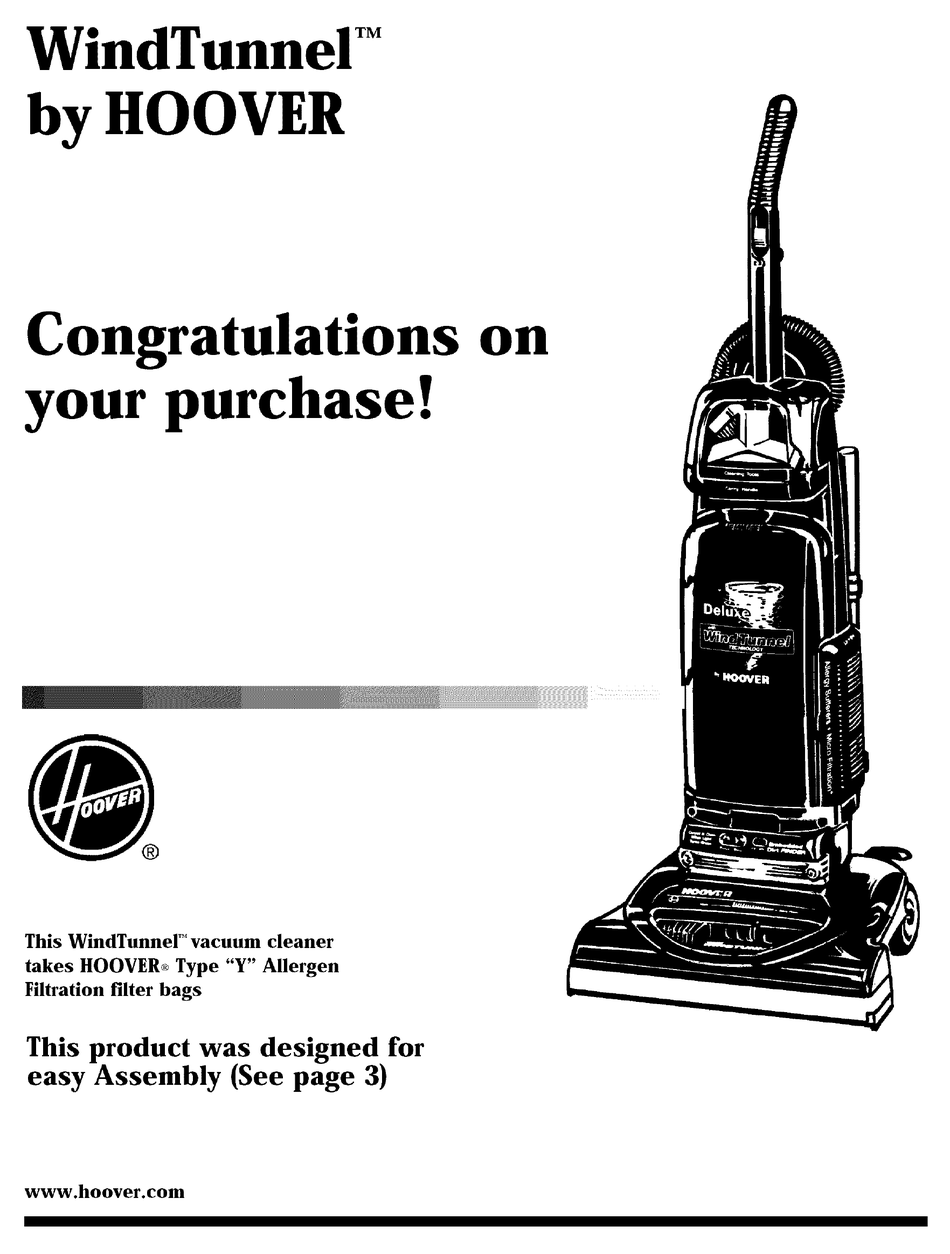 HOOVER WINDTUNNEL U5465970 OWNER