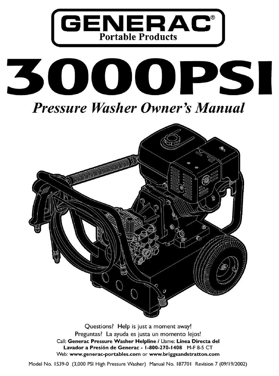 GENERAC PORTABLE PRODUCTS 15390 OWNER'S MANUAL Pdf Download ManualsLib
