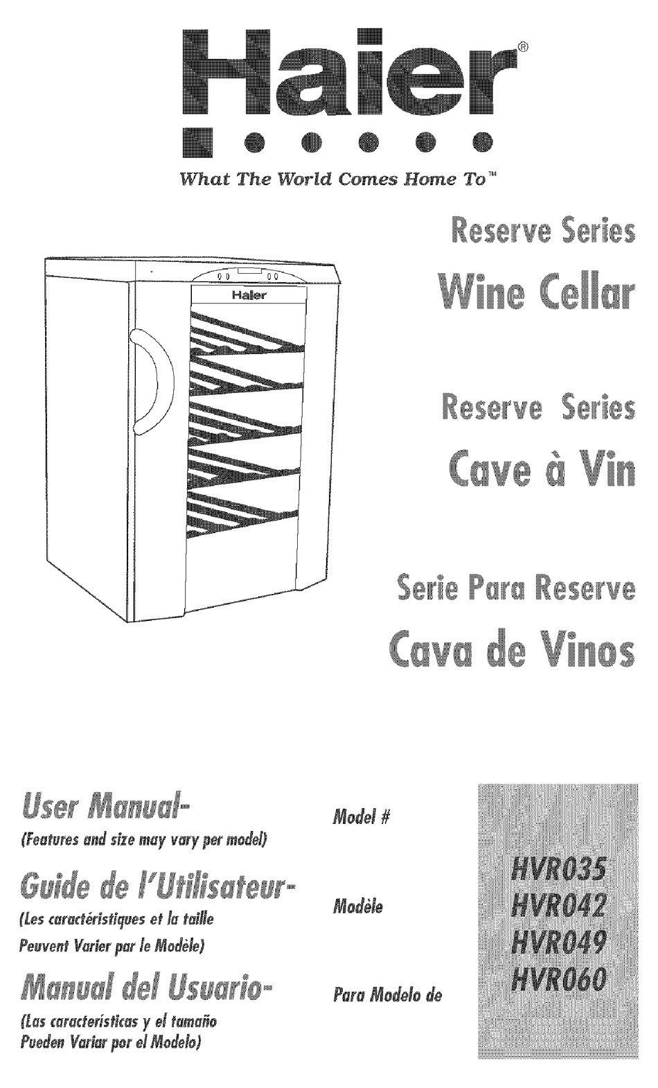 HAIER HVR035 USER MANUAL Pdf Download ManualsLib