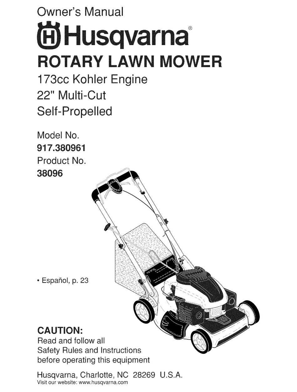 Husqvarna 21 Self Propelled Lawn Mower