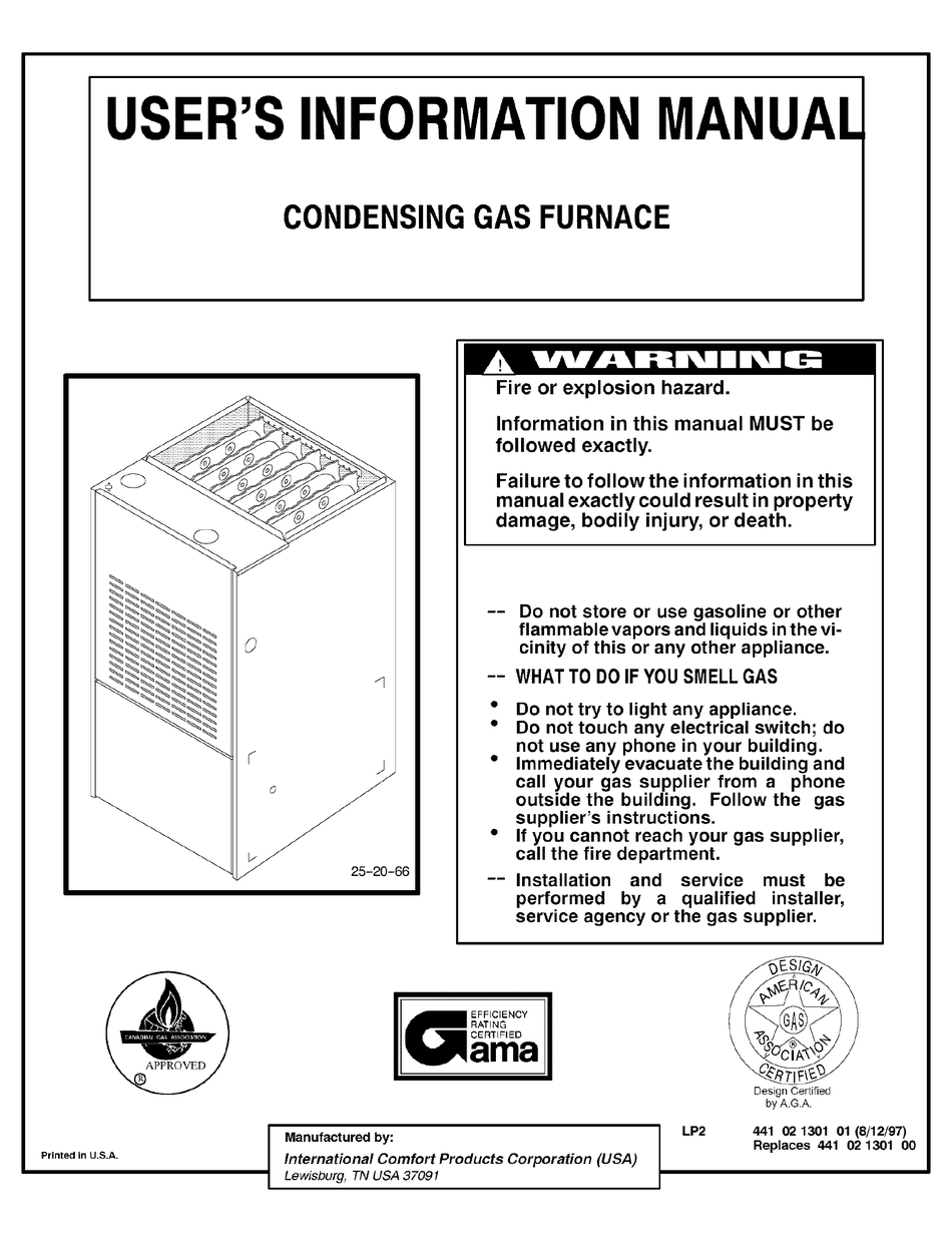 canon manor gas fire manuals