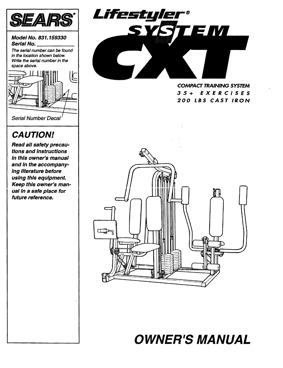 LIFESTYLER SYSTEM CXT OWNER'S MANUAL Pdf Download ManualsLib