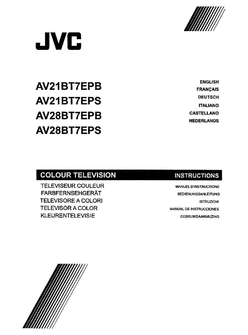 JVC AV21BT7EPS INSTRUCTIONS MANUAL Pdf Download | ManualsLib