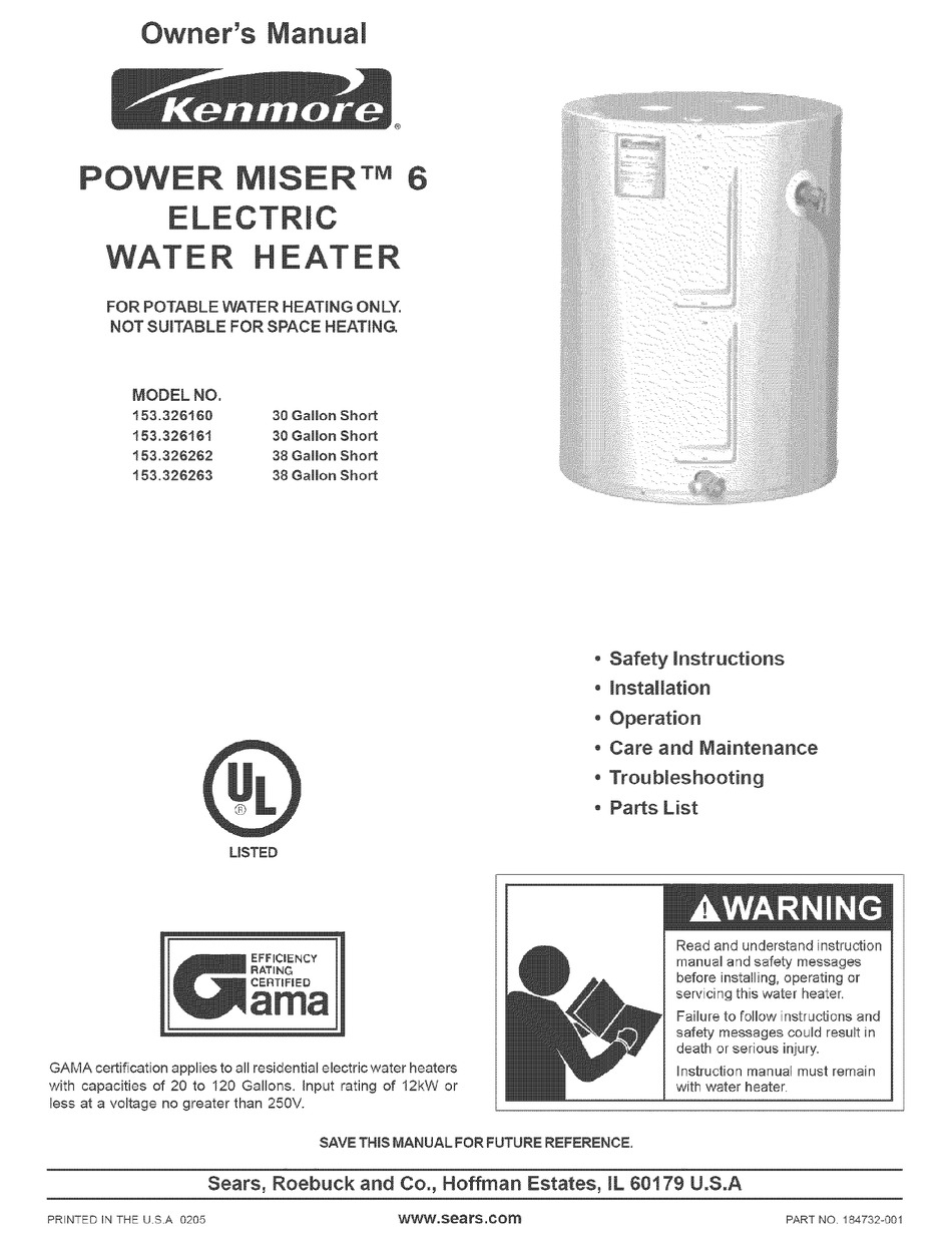 KENMORE POWER MISER 153.326161 OWNER'S MANUAL Pdf Download | ManualsLib Kenmore Power Miser 6 Gas Control Valve ManualsLib