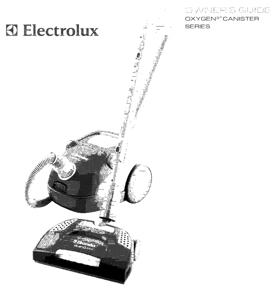 ELECTROLUX OXYGEN3 SERIES OWNER'S 
