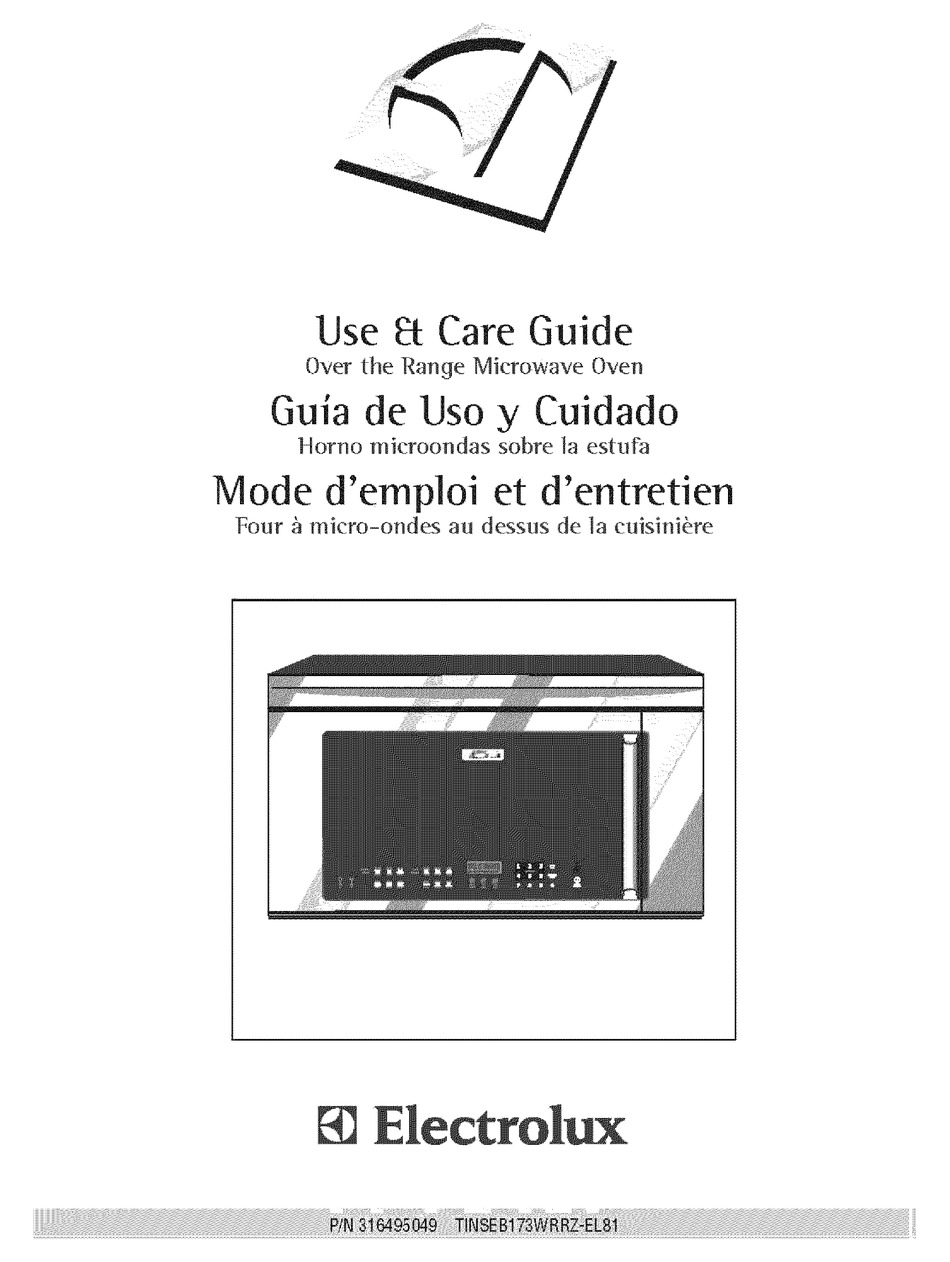 ELECTROLUX EI30BM5CHSA USE & CARE MANUAL Pdf Download | ManualsLib