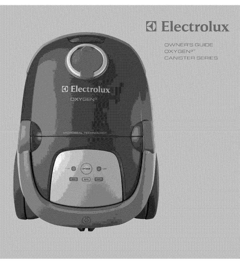 ELECTROLUX OXYGEN3 EL7020E OWNER'S MANUAL Pdf Download ManualsLib